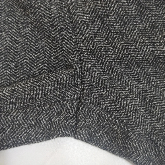Banana Republic Herringbone Side Zip Pants, Color Black Gray Size M - Picture 9 of 14
